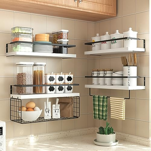 Estantes Madera Pared Blanco 31 Niveles Baño Inodoro Almacen