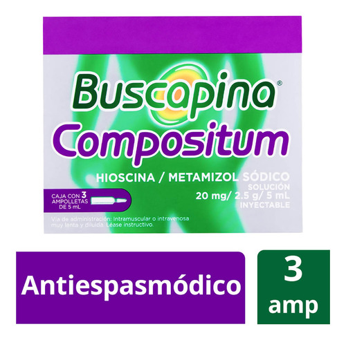 Buscapina Compositum Solución Inyectable, 3 Ampolletas 5 Ml