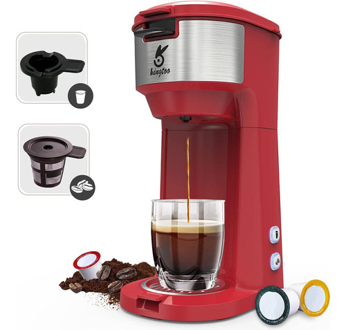 Cafetera Eléctrica Kingtoo K-cup Por Taza Individual - Rojo