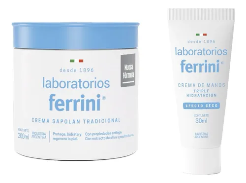 comprar Combo Ferrini Crema Sapolan 200ml A Eleccion Y Crema De Mano