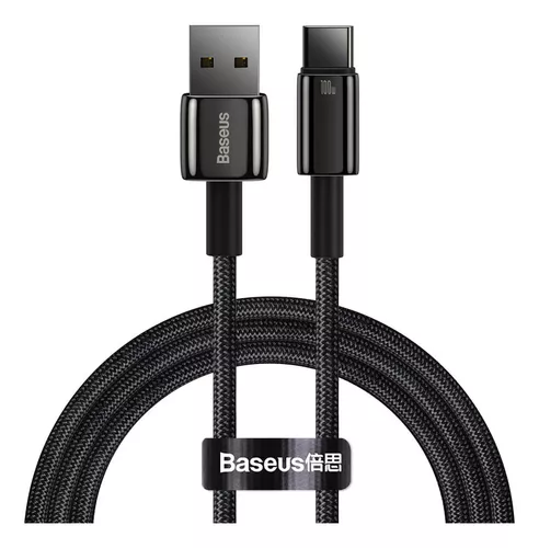 Cable Usb C Gamers Baseus 2m Carga Rápida 3 A Huawei Samsung