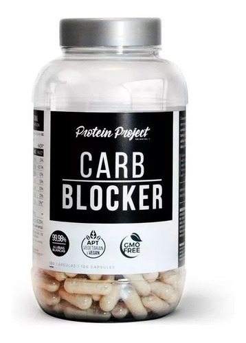 Carb Blocker 120u Protein Project Quemador Grasa Apto Vegano