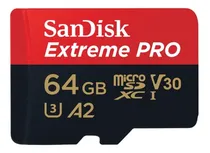 Comprar Cartão Memória 64gb Micro Sd Extreme Pro 200mbs V30 Sandisk