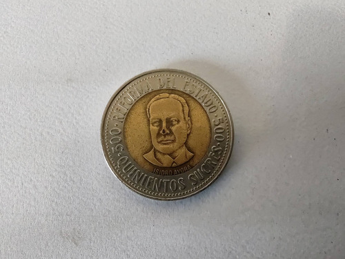Moneda Ecuador Bimetalica 1995 - 500 Sucres (&417 (Usado)