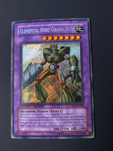 Yu-gi-oh! Elemental Hero Grand Neos - Secret Rare