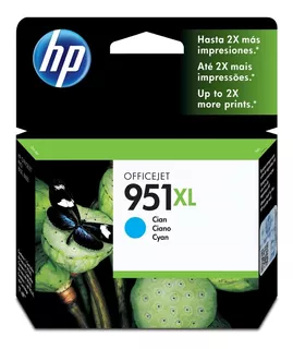 Tinta Hp 951xl Cn046al Cyan Alta Capacidad 1500 Pag