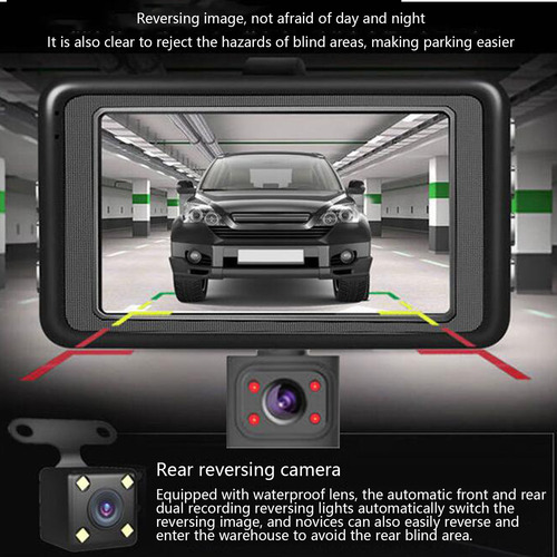 Gravador De Condução De Três Vias E Três Lentes Com Alta Def