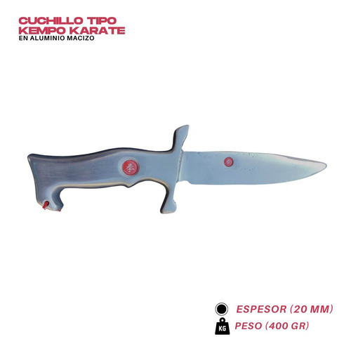 Cuchillo Tipo Kempo Karate P/ Entrenamiento - En Aluminio