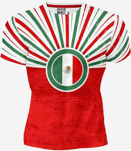 Playera Full Print Luchador Sombrero Orgullosamente Mexicano