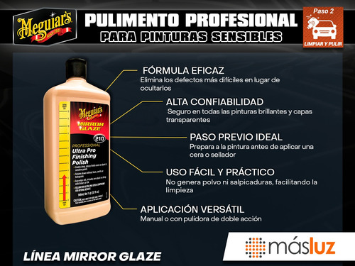 Pulimento Mirror Glaze Ultra Pro Finishing Meguiars 946ml