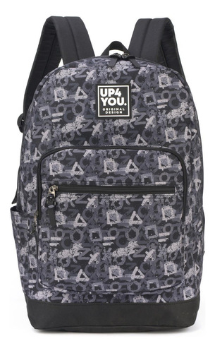 Mochila De Costas Grande Cinza Up4you Mc46631up Luxcel