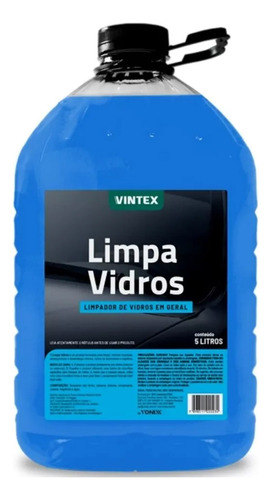 Limpa Vidros Automotivos Limpador Parabrisa Carro 5l Vintex