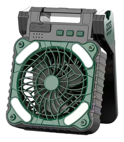 Ventilador Solar Para Exteriores, Acampada, Pesca, Usb, Dobl