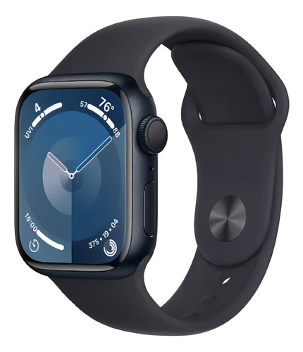 Apple Watch Series 9 GPS • Caixa meia-noite de alumínio – 41 mm