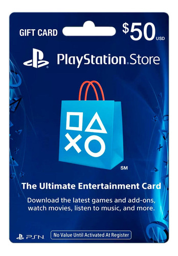 Sony - Playstation Network Card Psn $50 Ps3 Ps4 Psv