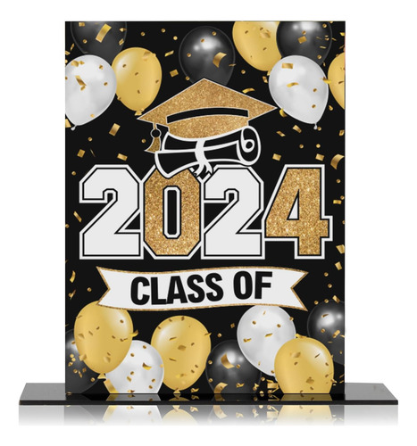 Lingteer Classe De 2023 Graduação Balão De Ouro Amarelo Acrí