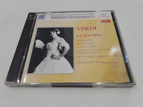 La Traviata, Verdi, Ponselle, Jagel - 2cd 1998 Alemania Mint