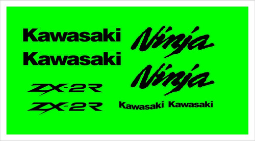 Kit Adesivos Moto Kawasaki Ninja 250r Zx2r Ca-13401