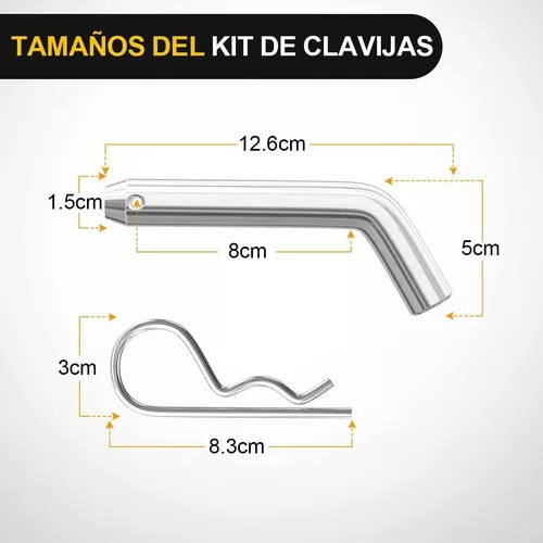 Kit De Arrastre Con Bola De Remolque Y Perno De 2 Pulgadas