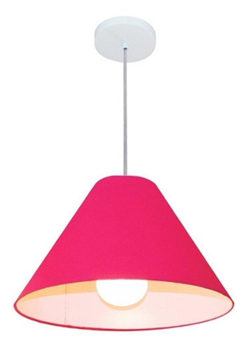 Pendente Cone Pink Mj-4078 Para Mesa De Jantar E Estar