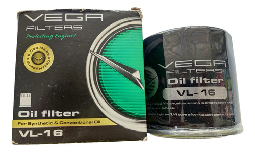 Filtro De Aceite Vega Vl-16 (cherokee/sierra/fiat Uno)