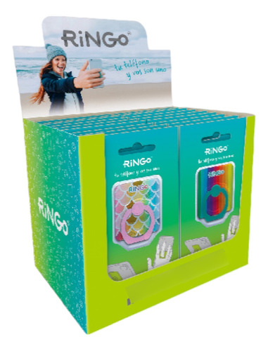 Anillo Ringo Celular Soporte Caja  X 20 Diseños Surtidos
