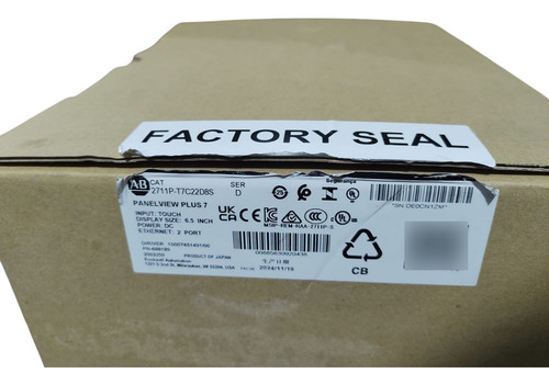 Allen Bradley 2711p-t7c22d8s Panelview Plus, Caja Abierta