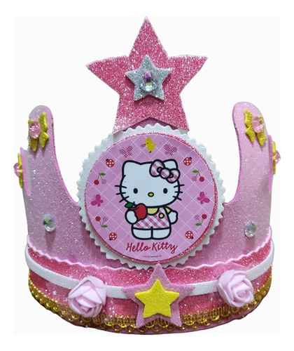 Corona De Cumpleaños Festejado Hello Kitty