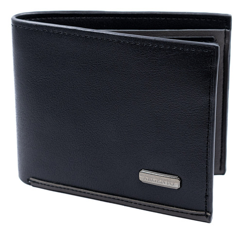 Cartera Hombre Argento By Aldo Conti (h9577) Color Negro