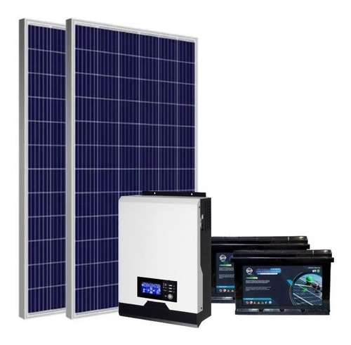 Kit Solar 2300 Watts/dia Inversor Mppt 2kw Panel 24v B2