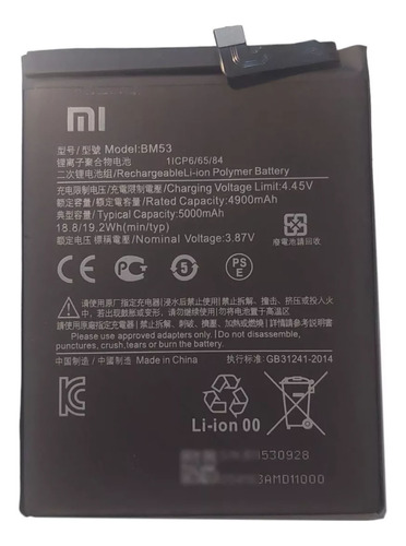 Batería Compatible Para Xiaomi Mi 10t 5g Mi 10t Pro 5g Bm53