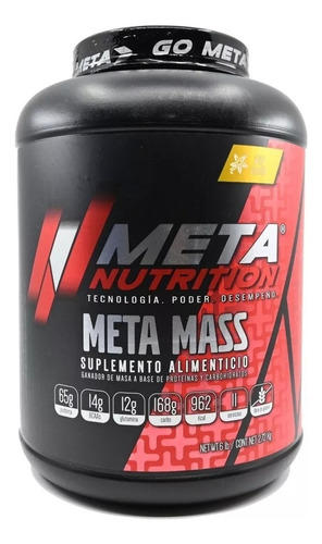 Proteina Meta Nutrition Meta Mass 2.72 Kg Sabor Chocolate