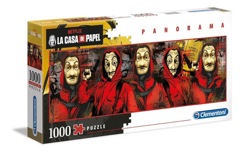 Rompecabezas Clementoni  La Casa De Papel Panorama 1000 Pz