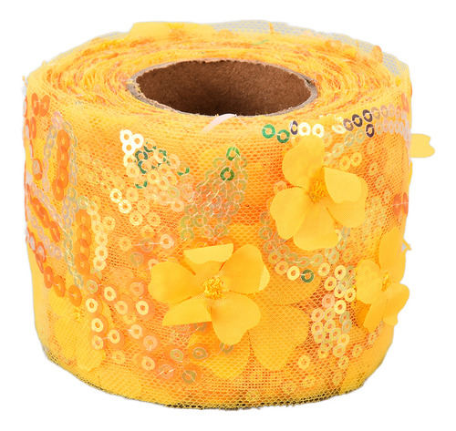 Colorido Rollo De Tul De 10 Metros Con Lentejuelas Bordadas