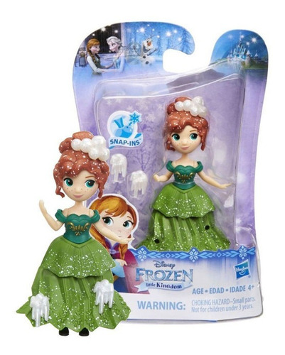 Miniatura Anna - Frozen 2 - Little Kingdom- Hasbro