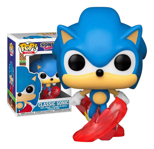 Funko Pop Sonic Clasico Juego 632 Videojuego Azul Hedgehog
