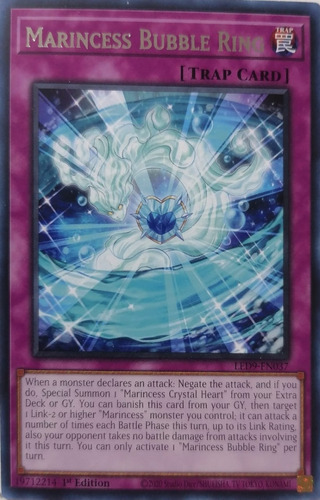 Yugioh! Marincess Bubble Ring Led9-en037 Rare