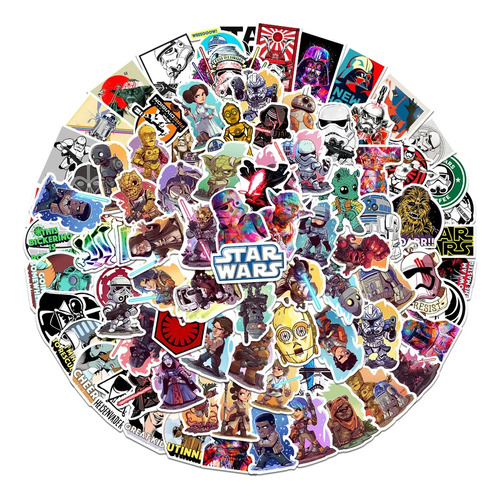 Stickers Star Wars Calcomanías Vinilos Premium X50