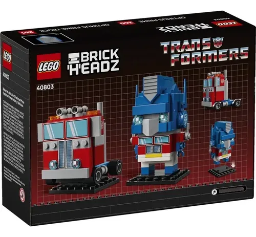 Lego Brickheadz Optimus Prime Robot Y Vehículo 40803 - 237pz
