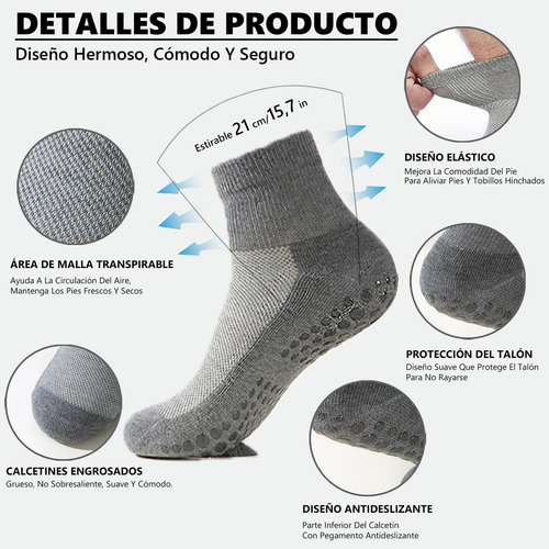 Calcetines Para Diabéticos 4 Pares, Calcetines Diabeticos