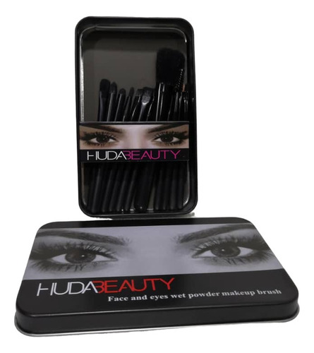 Set De 12 Brochas Huda Maquillaje Lata