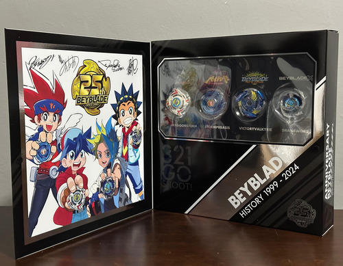 Takara Tomy Beyblade X Bx-00 Set 25 Aniversario (e.limitada) Blanco (Usado)