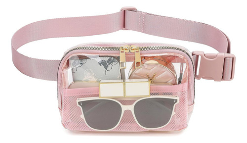 Bolsa Crossbody Transparente Impermeable Riñonera Mujer