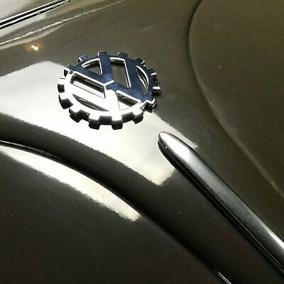 Volkswagen Vw Cog Hood Emblem Hoodride Volksrod Oval Spl Tpd
