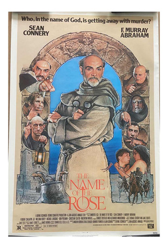 The Name Of The Rose.  Poster. Sean Connery, One Sheet.