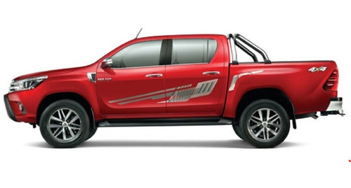 Calco Juego De Franjas Toyota Hilux 2016-2020 Cabina Doble