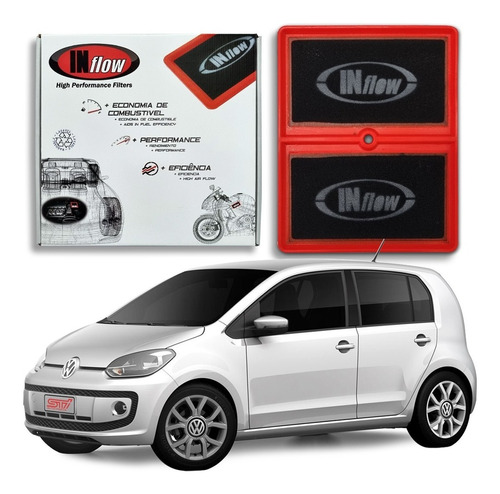 Filtro Ar Inflow Esportivo Inbox Vw Up Rbw 1.0 Tsi 2019