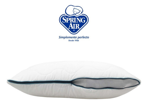 Almohada Spring Air Firmeza Ajustable Soft & Firm Sp Color Blanco