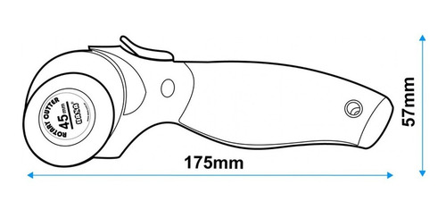 Imagen 4 de 10 de Cutter Rotativo Corte Para Telas +3 Repuestos Repuestos