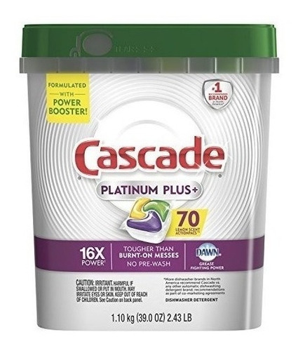Jabon Detergente Cascade Platinum Plus Para Lavavajillas
